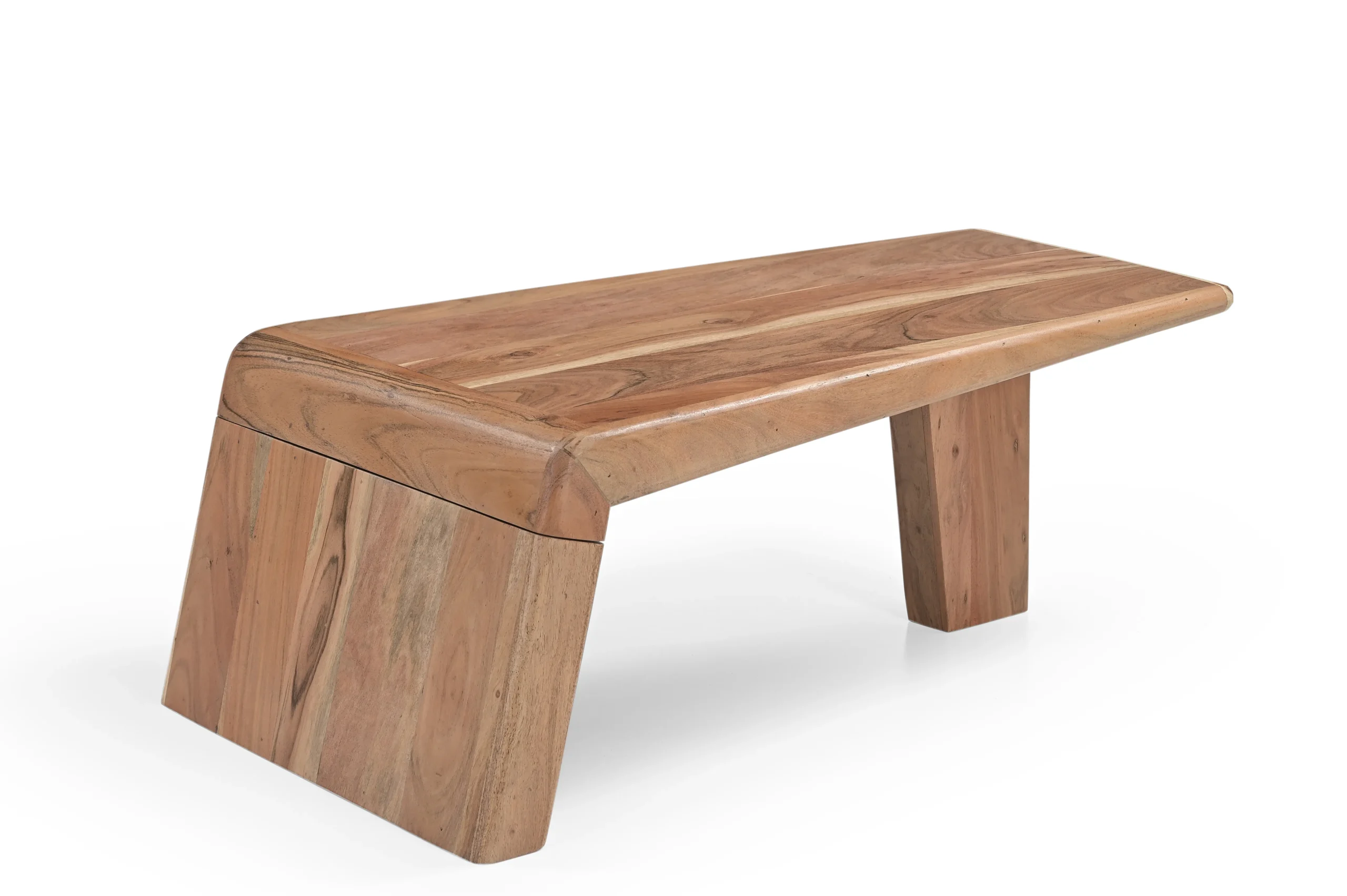 Acacia Wood Coffee Table in Natural Finish