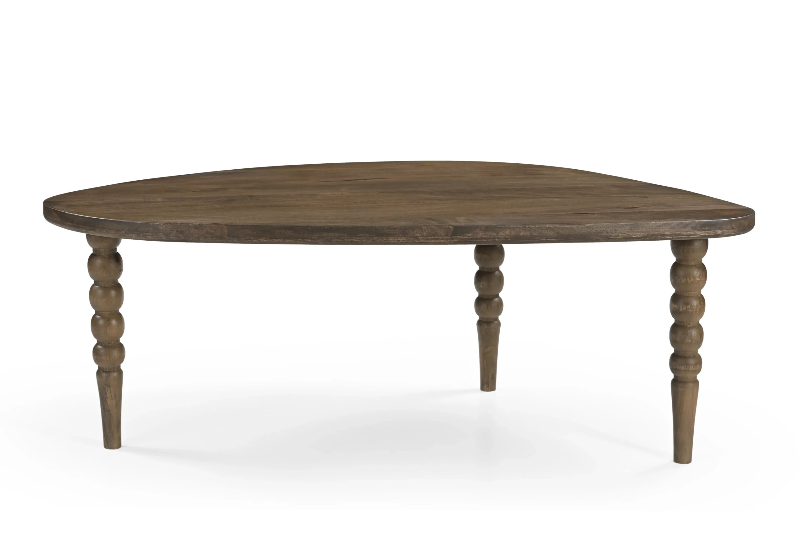 Mango Wood Coffee Table in Dead Brown Glaze Finish