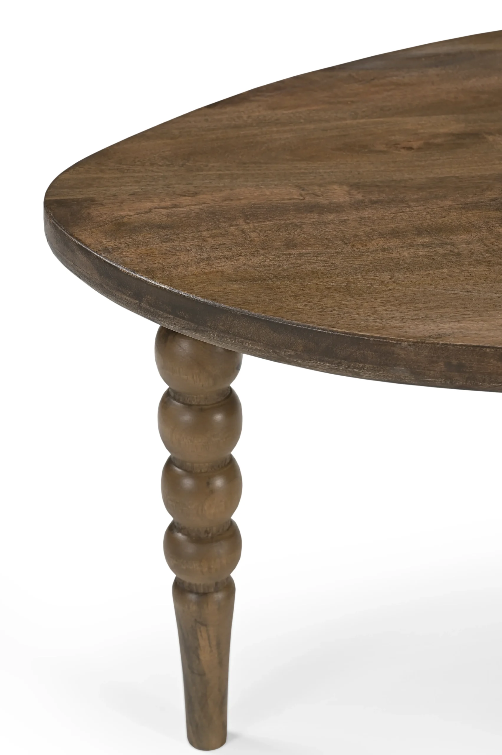 Mango Wood Coffee Table in Dead Brown Glaze Finish - Image 3