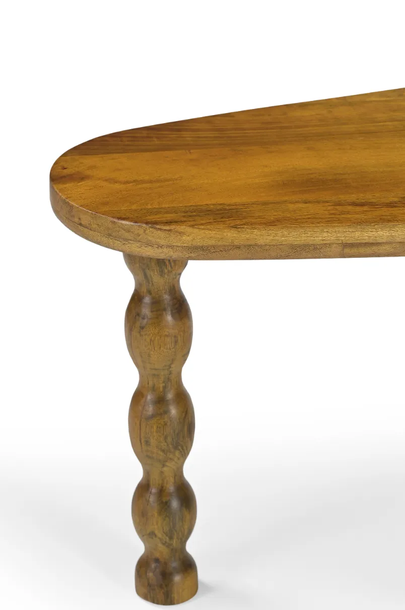 Mango Wood Coffee Table in Teak Finish - Image 2