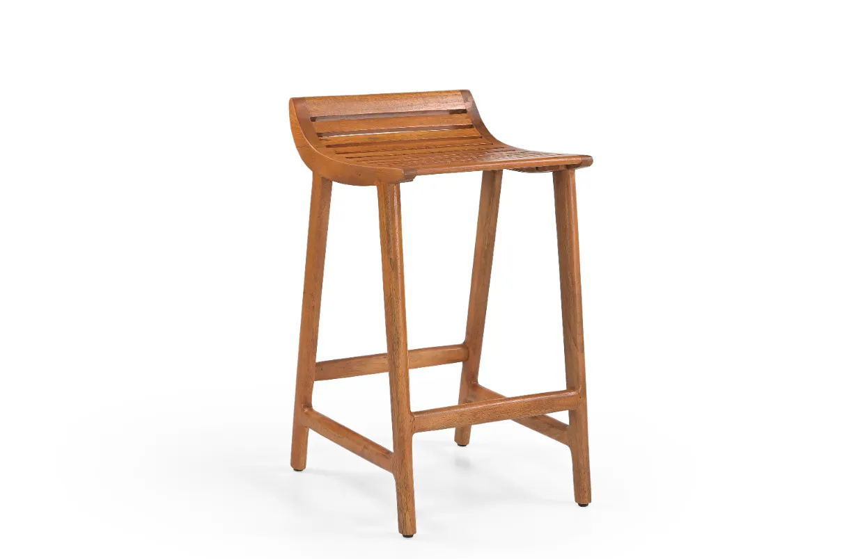 Mango Wood Stylish Bar Chair in Honey Finish